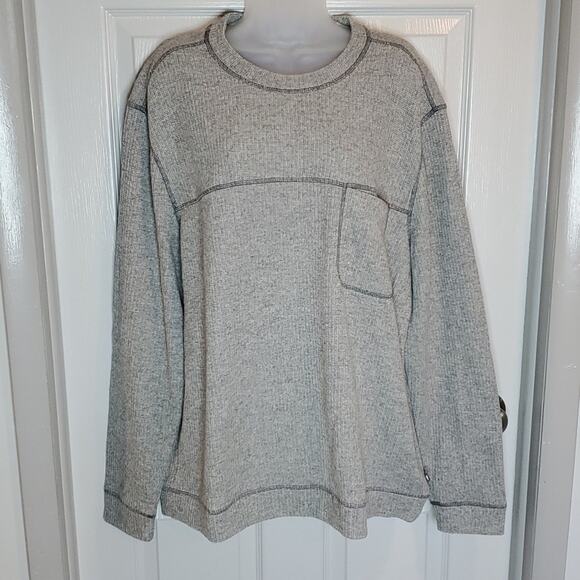 Toad & Co Breithorn Crew Crewneck Gray Heathered Sweater SZ XXL - Picture 2 of 8